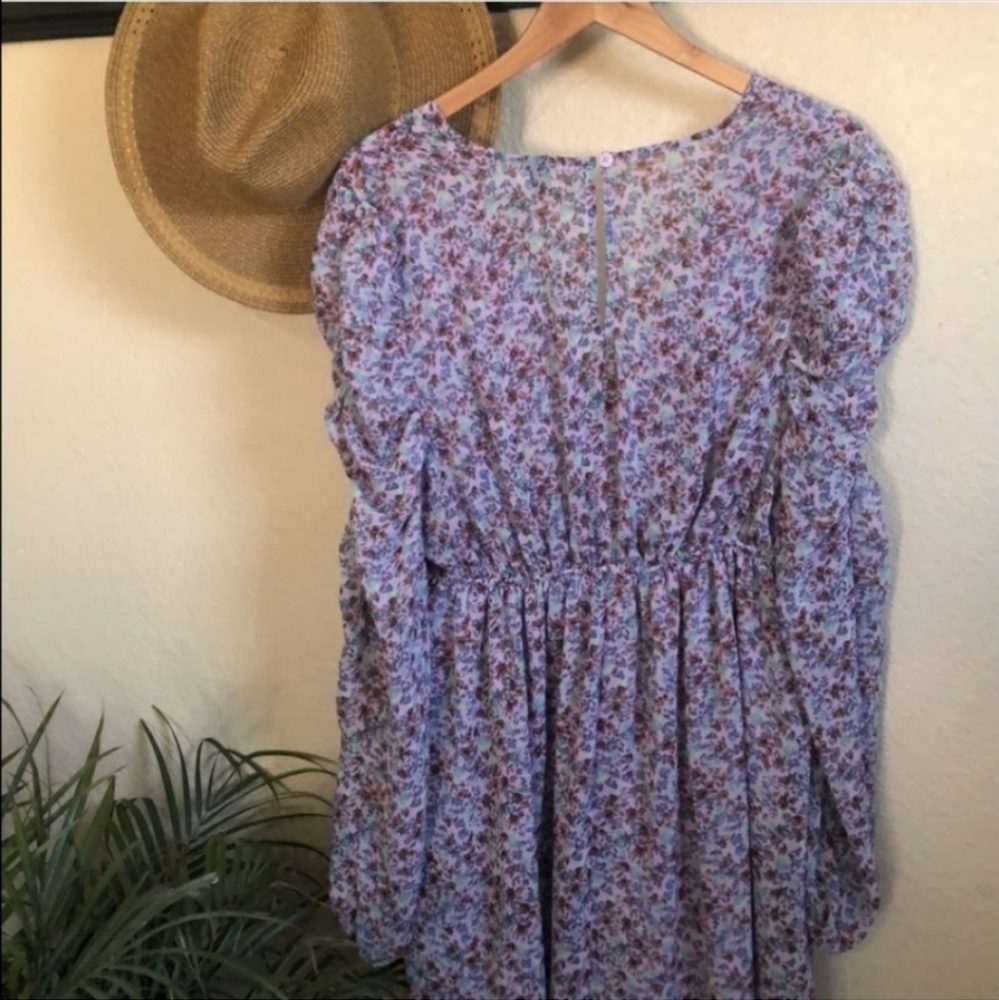wild fable | Long Sleeve Floral Mini Dress - Picture 11 of 14